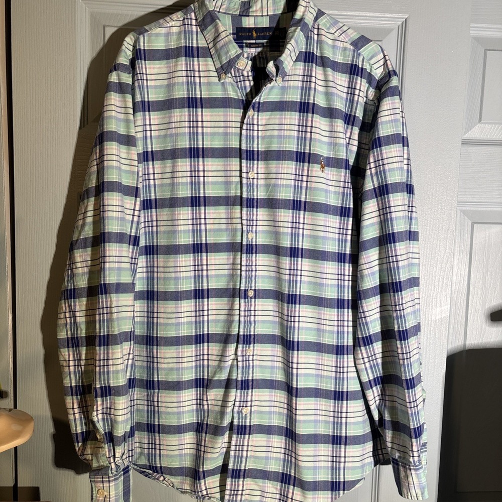 Polo Ralph Lauren Classic Fit Men's Dress Shirt‎  Sz XXL. Plaid.